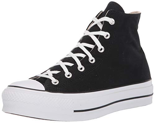 Converse Chuck Taylor CTAS Lift Hi, Zapatillas para Mujer, Negro (Black/White/White 001), 39.5 EU