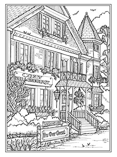 Creative Haven Main Street Coloring Book (Creative Haven Coloring Books)