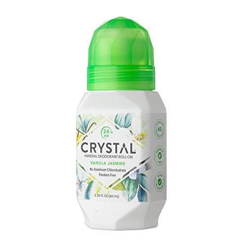 Crystal Mineral Desodorante Roll-On, vainilla jazmín, 2.5 fl oz