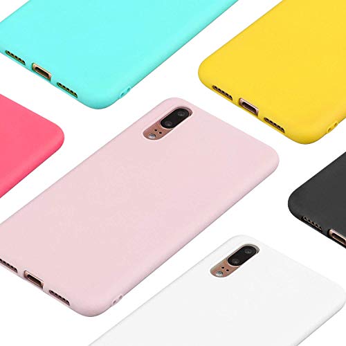 cuzz Funda para Xiaomi Redmi Note 8+{Protector de Pantalla de Vidrio Templado} Carcasa Silicona Suave Gel Rasguño y Resistente Teléfono Móvil Cover-Rosa Claro