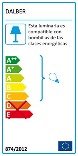 Dalber 41432 Lámpara infantil juvenil colgante de techo Color Rain Gotas E27, Multicolor