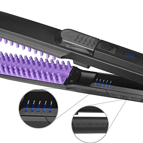 DANTB Planchas para el Pelo Plancha alisadora 2 en 1 Placa de cerámica con calefacción por Infrarrojos Turmalina - Fácil de controlar