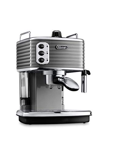 De'Longhi Scultura ECZ 351.BG Cafetera Independiente, Goteo, Molido, Vaina, Capuchino, Café Expreso, 1.4 L, 1 Cups, Cromo, Acero inoxidable, Beige/Bronce