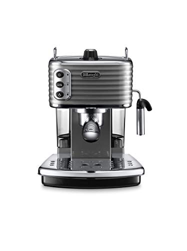 De'Longhi Scultura ECZ 351.BG Cafetera Independiente, Goteo, Molido, Vaina, Capuchino, Café Expreso, 1.4 L, 1 Cups, Cromo, Acero inoxidable, Beige/Bronce