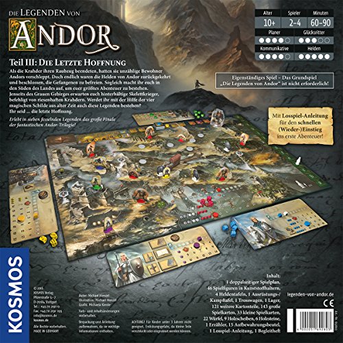 Die Legenden von Andor Teil III - Die letzte Hoffnung: Erlebt das große Finale der Andortrilogie! für 2-4 Spieler