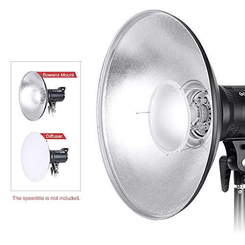 Docooler 41CM Beauty Dish Flash Studio Light Luz estroboscópica para Bowens Flash, Accesorios de estudio