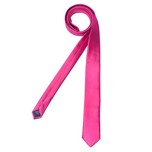 DonDon Corbata estrecha 5 cm de color fucsia - hecho a mano