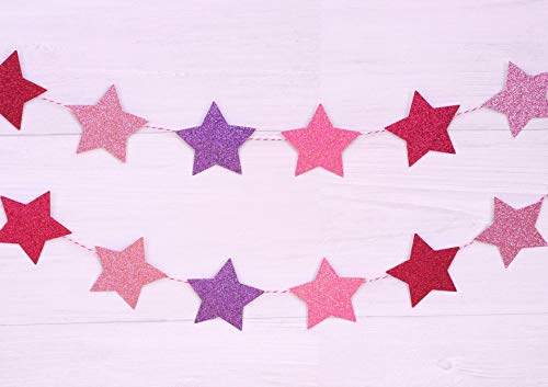 Dovecraft DCGCD033 Glitter A4 Pad-Perfectly Pink – 24 Sheets – Non-shed – 300GSM – 4 Shades of Pink & Purple-For Scrapbooking, Card Making, Home Décor, Party Crafts, Multicolore, 1