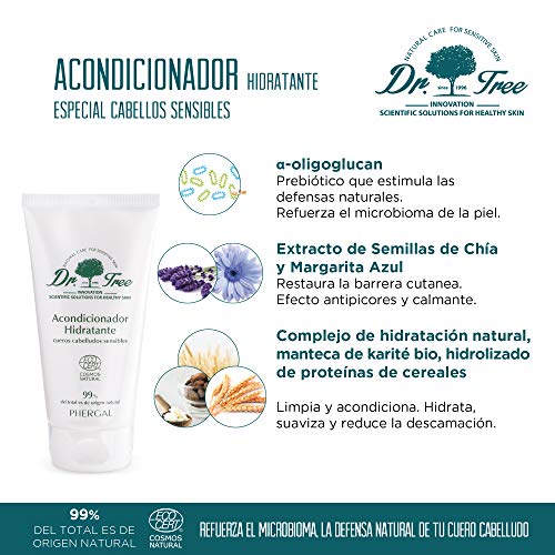 Dr. Tree. Crema Acondicionadora Hidratante. Cabellos Sensibles. 150 ml