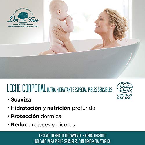 Dr. Tree Leche Corporal Ultra-Hidratante. Pieles Sensibles. 400 ml