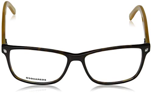 DSQUARED2 DQ5201 Monturas de gafas, Marrón (Avana Scura), 55.0 para Hombre