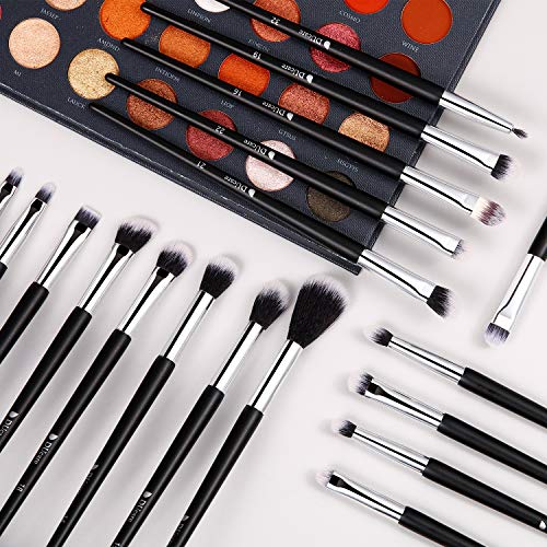 DUcare Brochas de Maquillaje Profesional Negro 32 pcs Maquillaje Profesional Pinceles Premium Synthetic Maquillaje de Ojos, Rubor, Contorno, Corrector, Pinceles Cosméticos