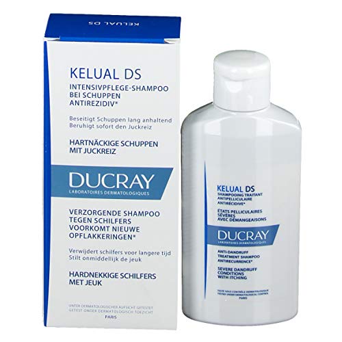 Ducray Kelual Ds champú reparador específico para dermatitis seborreica, 200 ml (2 x 100ml)