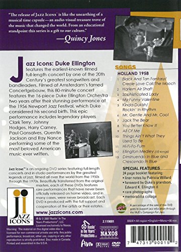 Duke Ellington - Live in '58 (Jazz Icons) [Reino Unido] [DVD]