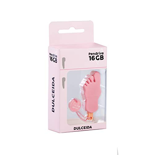 Dulceida Pendrive USB 16 GB - con Forma de Frigopie, Tacto Suave y Correa de Sujeción