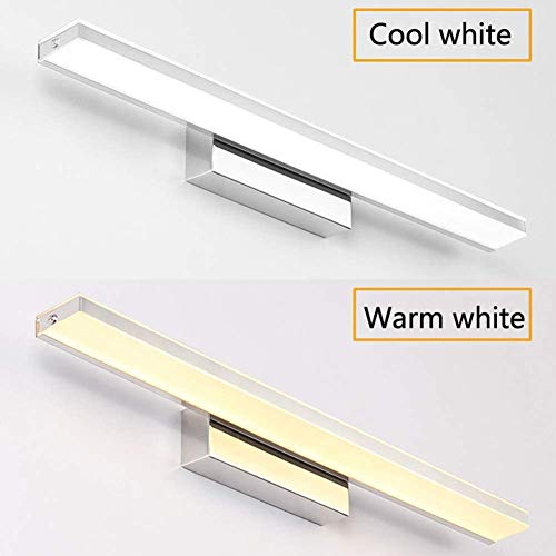 DXQDXQ Espejo Espejo LED 42Cm PIR Sensor de Movimiento Impermeable Moderno Cosmético Acrílico Lámpara de Pared para Baño Lámpara de Aplique de Luz Baño (Color : 42cm Warm White)