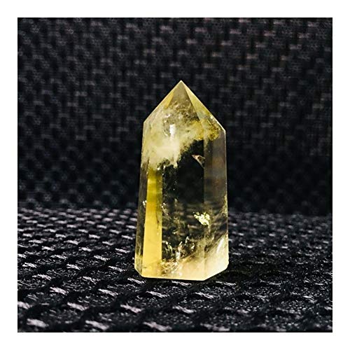 DYHM Piedras Piedra de Cristal Los Cristales de Cuarzo Citrino Natural de Cristal de Cuarzo Amarillo Punto de Reiki