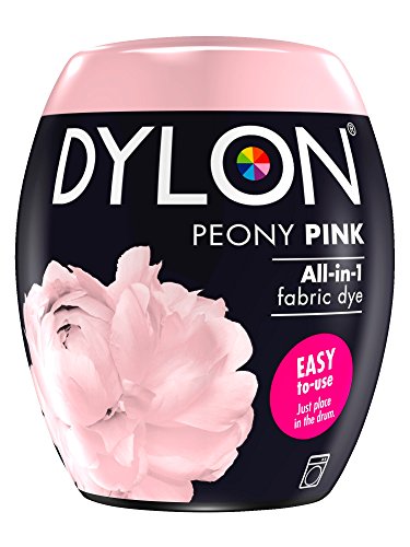 Dylon: Cápsula de 350 g para pintar telas a máquina, gama completa de nuevos colores disponibles Peony Pink