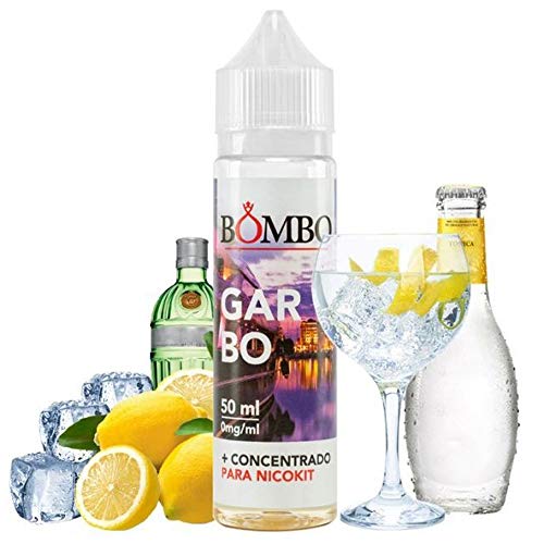 E-liquid BOMBO GARBO 50ML – ginebra blanca con un toque de tónica, hielo y una rodaja de limón, TPD,para Cigarrillos Electrónicos,sin nicotina.