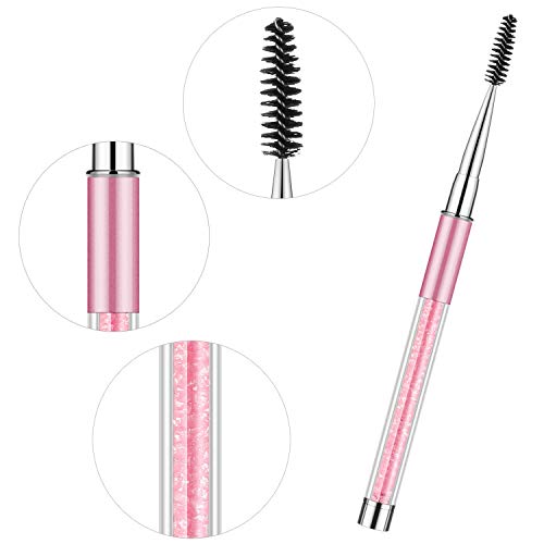 Ebanku 2 Piezas Cepillos de Pestañas, Varitas Rimel Pinceles Eyelash Brush de Maquillaje Máscara de Maquillaje Aplicador