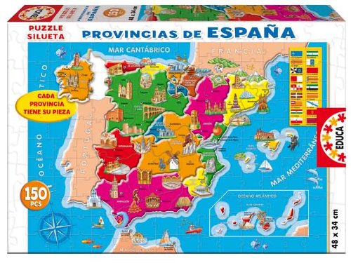 Educa- Provincias España Puzzle infantil de 150 piezas, a partir de 6 años (14870)