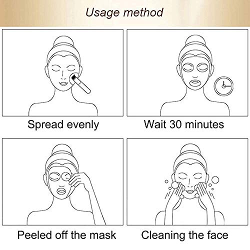 Egg Mask, Peel-Off Facial Cream, Anti Aging Facial Peel Off Mask, Remove Wrinkle Moisturizing Cream Yeast Egg Shell Skin Care, Yeast Eggshell Moisturizing Cream Whitening