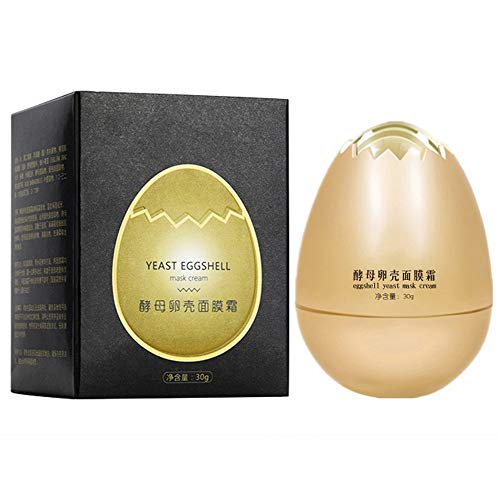 Egg Mask, Peel-Off Facial Cream, Anti Aging Facial Peel Off Mask, Remove Wrinkle Moisturizing Cream Yeast Egg Shell Skin Care, Yeast Eggshell Moisturizing Cream Whitening