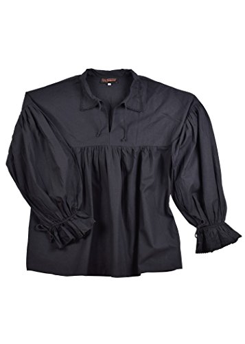 Epic Armoury- Shirt Aramis Black-XL/2XL Camisa, Color epic black, xx-large (Iron Fortress 30052261)