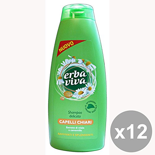 erbaviva Shampoo Pelo Manzanilla Pelo claros – paquete de 12 x 6000 gr
