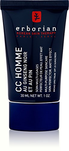 Erborian CC - Crema para hombre multiusos. Protector para la piel efecto mate, 30 ml