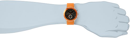 Esprit Marin Men ES105331008 - Reloj cronógrafo de Cuarzo para Hombre, Correa de Resina Color Naranja (Alarma, cronómetro)