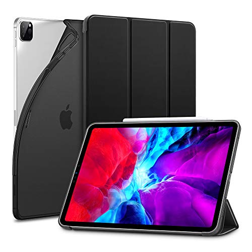 ESR Funda Inteligente Serie Rebound Slim para iPad Pro 12,9”2020 4ª generación [Modo Automático de Reposo/Actividad][Modo Visualización y Modo Escritura][Tapa Trasera TPU Flexible], Negro