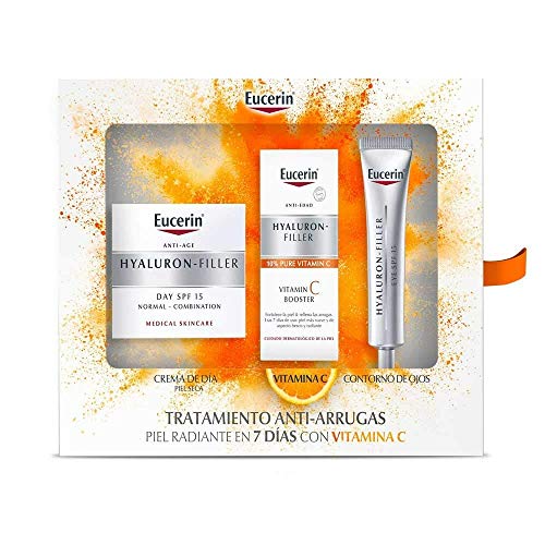 Eucerin Eucerin Hyaluron Filler Crema Piel Seca 50Ml + Contorno De Ojo + Vitamina C 50 ml