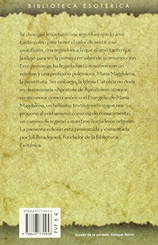 Evangelio de María Magdalena. Apocrifo, Gnóstico (TEXTOS TRADICIONALES)