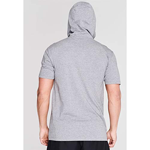 Everlast Hombre Hooded Camiseta Manga Corta Gris Marga S