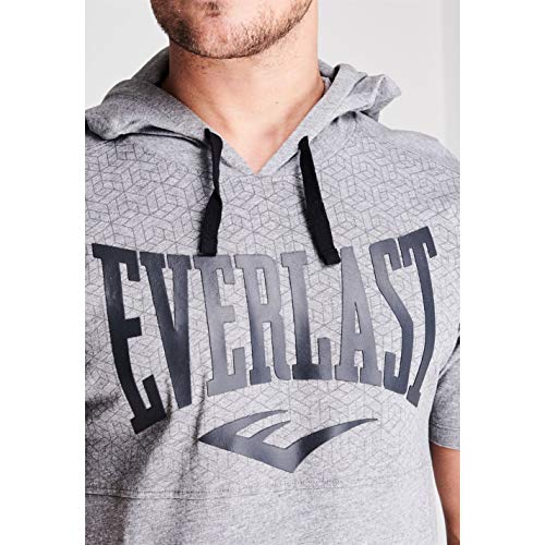 Everlast Hombre Hooded Camiseta Manga Corta Gris Marga S