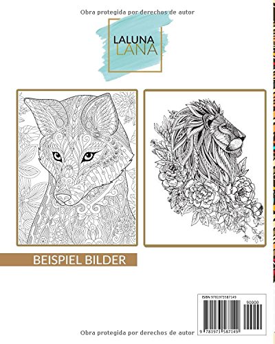 Fabulosos Animales: Un libro de colorear para adultos - Un regalo para liberar tensiones coloreando, dirigido a hombres, mujeres y adolescentes que deseen relajarse y aliviar el estrés