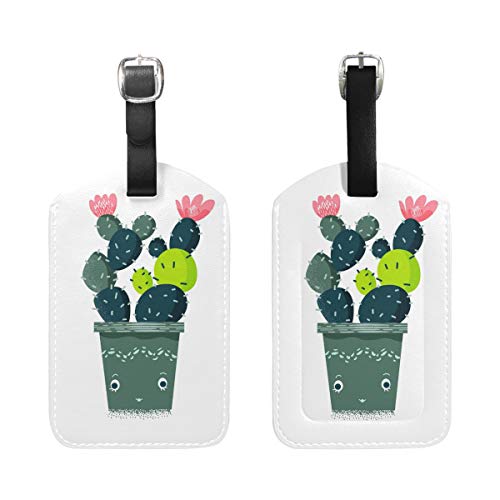 FANTAZIO Lush Cactus etiqueta para bolsa de viaje