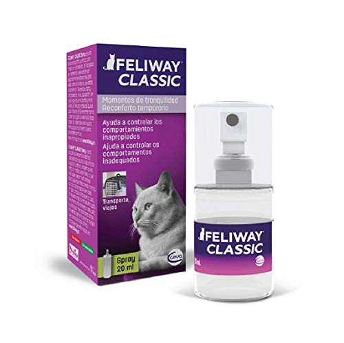 FELIWAY Classic - Antiestrés para gatos - Transportín, Viajes - Spray 20 ml