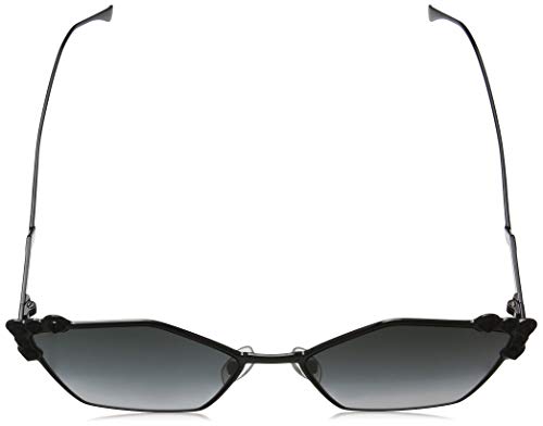 FENDI FF 0261/S 9O 2O5 Gafas de sol, Negro (Black/Grey), 57 para Mujer