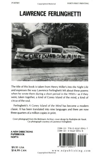 Ferlinghetti, L: A Coney Island of the Mind (New Directions Paperback No. 74)