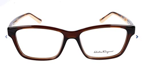 Ferragamo SF2721 Monturas de gafas, Marrón (Braun), 53.0 para Mujer