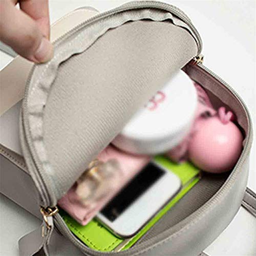 fhdc Mochila Bolsos para Dama De La Moda Bolsos De Mujer Bolsas para Mochila Pequeña Mochila para Teléfono Móvil Bolso Exterior con Letras 20 Pulgadas Marrón