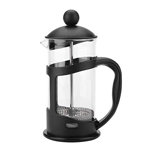 Fictory Prensa Cafetera-portátil de Acero Inoxidable Cristal Cafetera Prensa Francesa ama de casa Oficina té café Pot (1000 ml) (Color : 350ml)