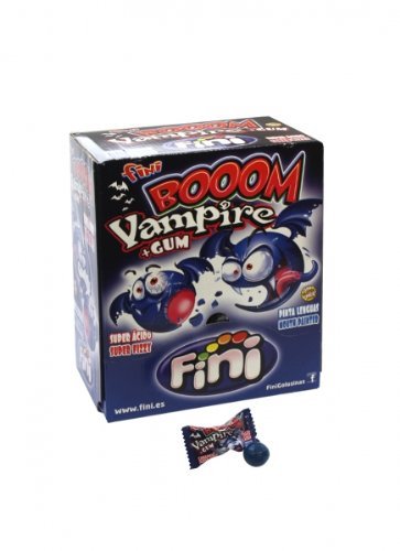 Fini Boom Vampire - Bonbon con relleno de chicle, caja de 200 unidades