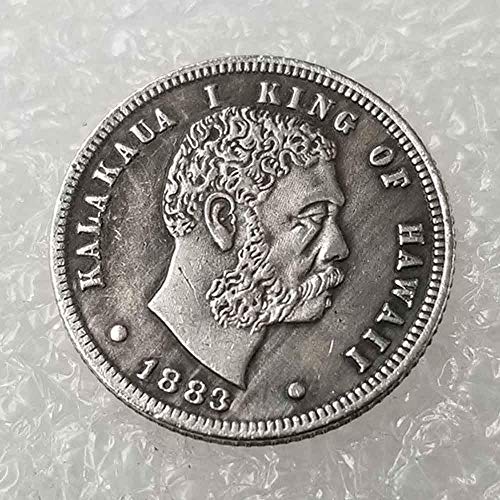 FKaiYin 1883 Hawaii - Moneda de réplica de Morgan Antiguo, Monedas Antiguas Americanas, Moneda Conmemorativa de Estados Unidos, Moneda de níquel Divertida, Experiencia Futura