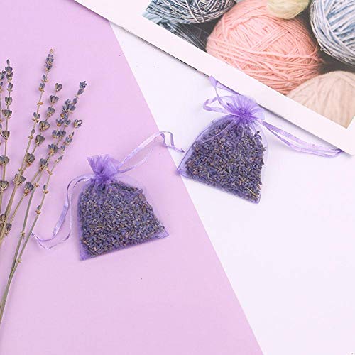 Freedomanoth 15 Bolsas Lavanda Sachet Natural Lavender Sachet Desodorante Sachet Bag para bolsitas Se Pueden Colocar en el automóvil, en el Armario