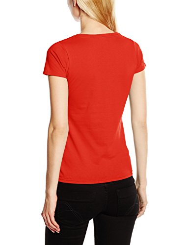 Fruit of the Loom SS045M Camiseta, Rojo (Red), 44 (Talla del Fabricante: X-Large) para Mujer