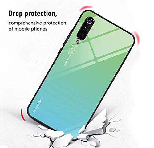 Funda Xiaomi Mi 9SE, Ultra Slim Anti-Rasguño y Resistente Huellas Dactilares Totalmente Protectora Vidrio Gradiente de Color Caso de Duro Cover Case per xiaomi 9SE (3)