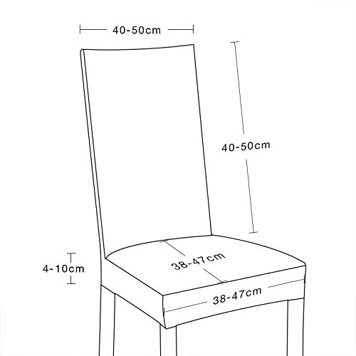 Fundas para sillas Pack de 4 Fundas sillas Comedor Fundas elásticas, Cubiertas para sillas,bielástico Extraíble Funda, Muy fácil de Limpiar, Duradera (Paquete de 4, UVA púrpura)